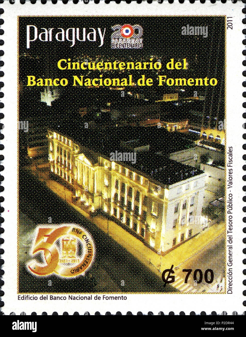 . Az ?rbaycanca : 2011-ild'EC ? Burax ?lm ? ? Paraqvay markas internationai depuis ? Anglais : Stamps du Paraguay, 2011 . 2011. Poster du Paraguay 59 timbres de Paraguay, 2011-03 Banque D'Images