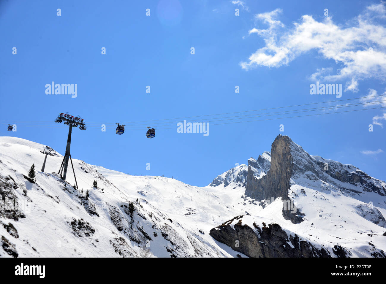 Station de ski de glacier de Hintertux, vallée de Tux, Tyrol, Autriche Banque D'Images