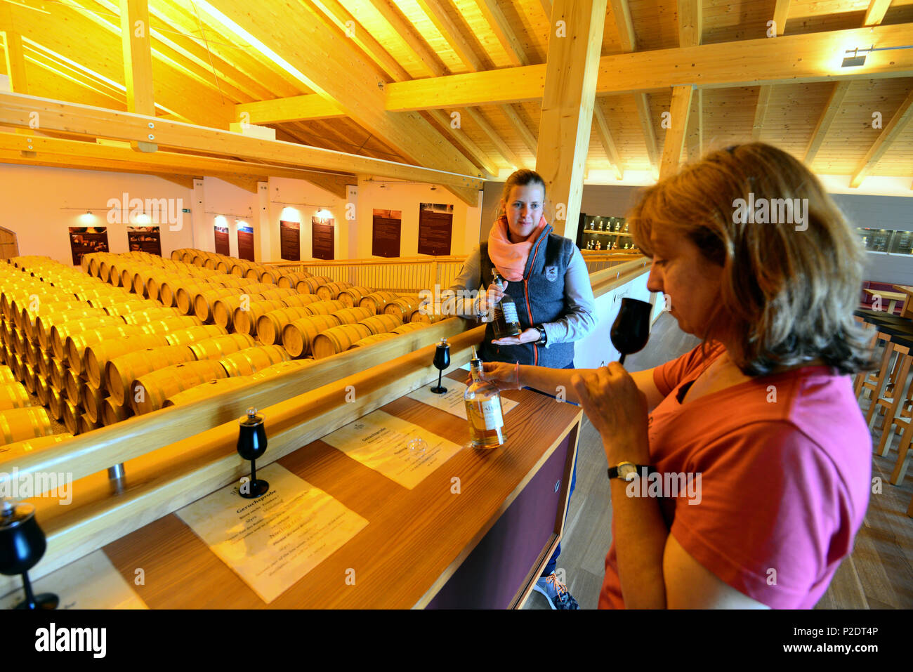 Distillerie de whisky Slyrs près de Neuhaus, lac Schliersee, Upper Bavaria, Bavaria, Germany Banque D'Images