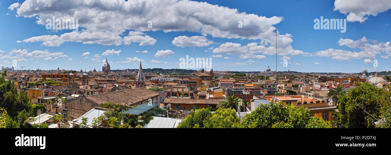 Panorama de la ville de Rome, Italie Banque D'Images