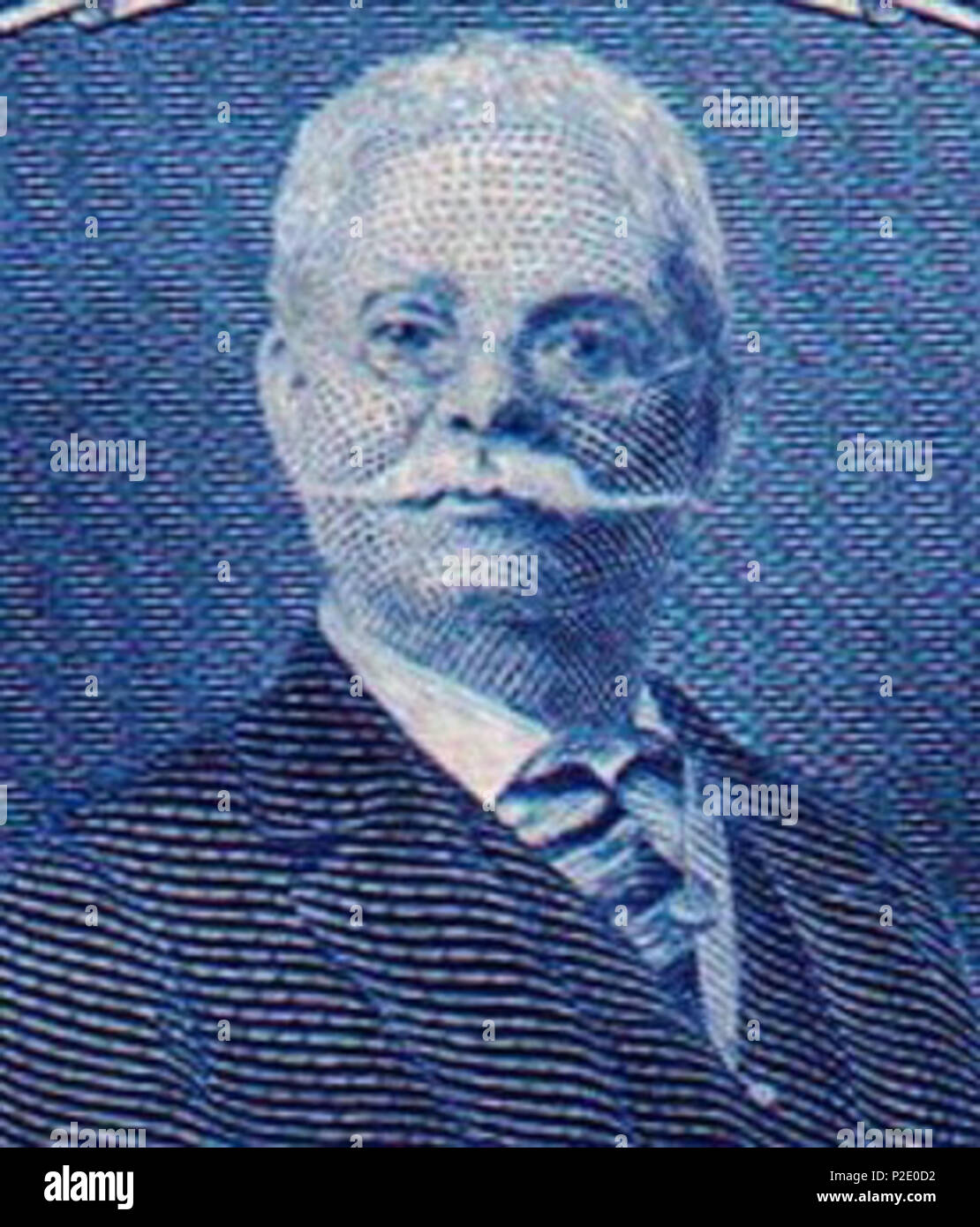 . Español : Juan José Cañas (1826-1918), auteurs de la letra del Himno Nacional de El Salvador. 1945. Après 28 El Salvador Juan Jose Canas Banque D'Images
