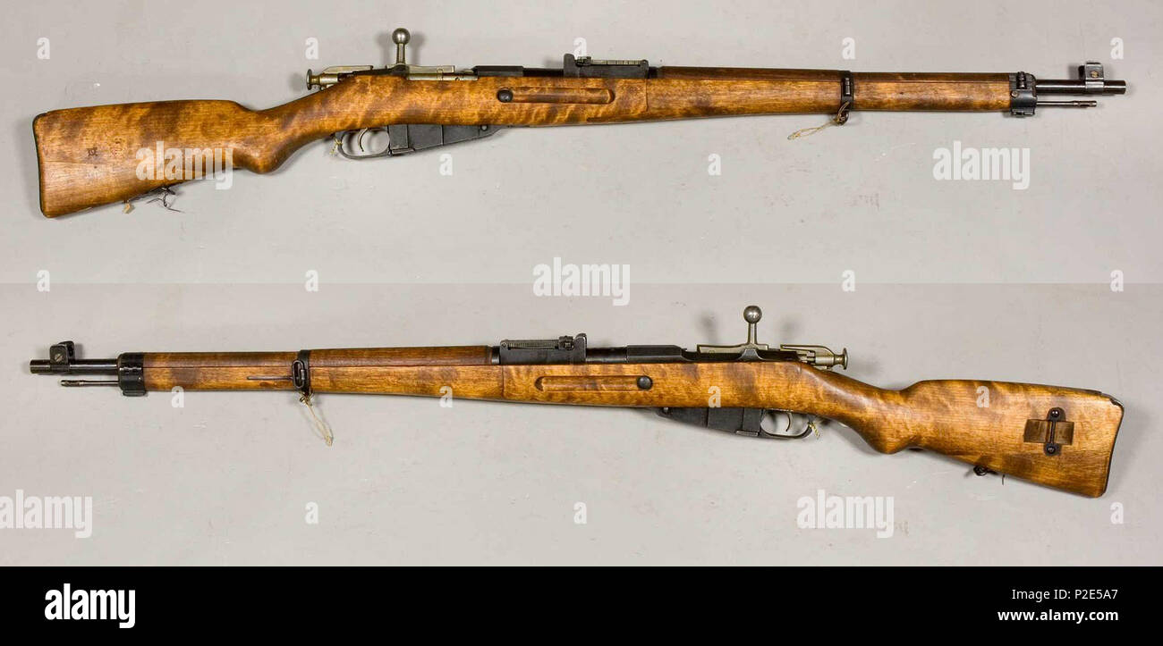 . Anglais : fusil modèle 1939 Mosin-Nagant, Finlande. Calibre 7.62x54RRO. À partir de la collection d'Armémuseum (Musée de l'armée suédoise), Stockholm, Suède. . Armémuseum (le Musée de l'armée suédoise) 35 Mosin-Nagant M1939 - Finlande - AM.006968 Banque D'Images