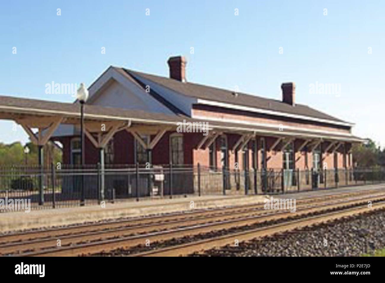 . Anglais : Spartanburg plate-forme . 4/9/05. Hikki Nagasaki 53 Spartanburgstation Banque D'Images