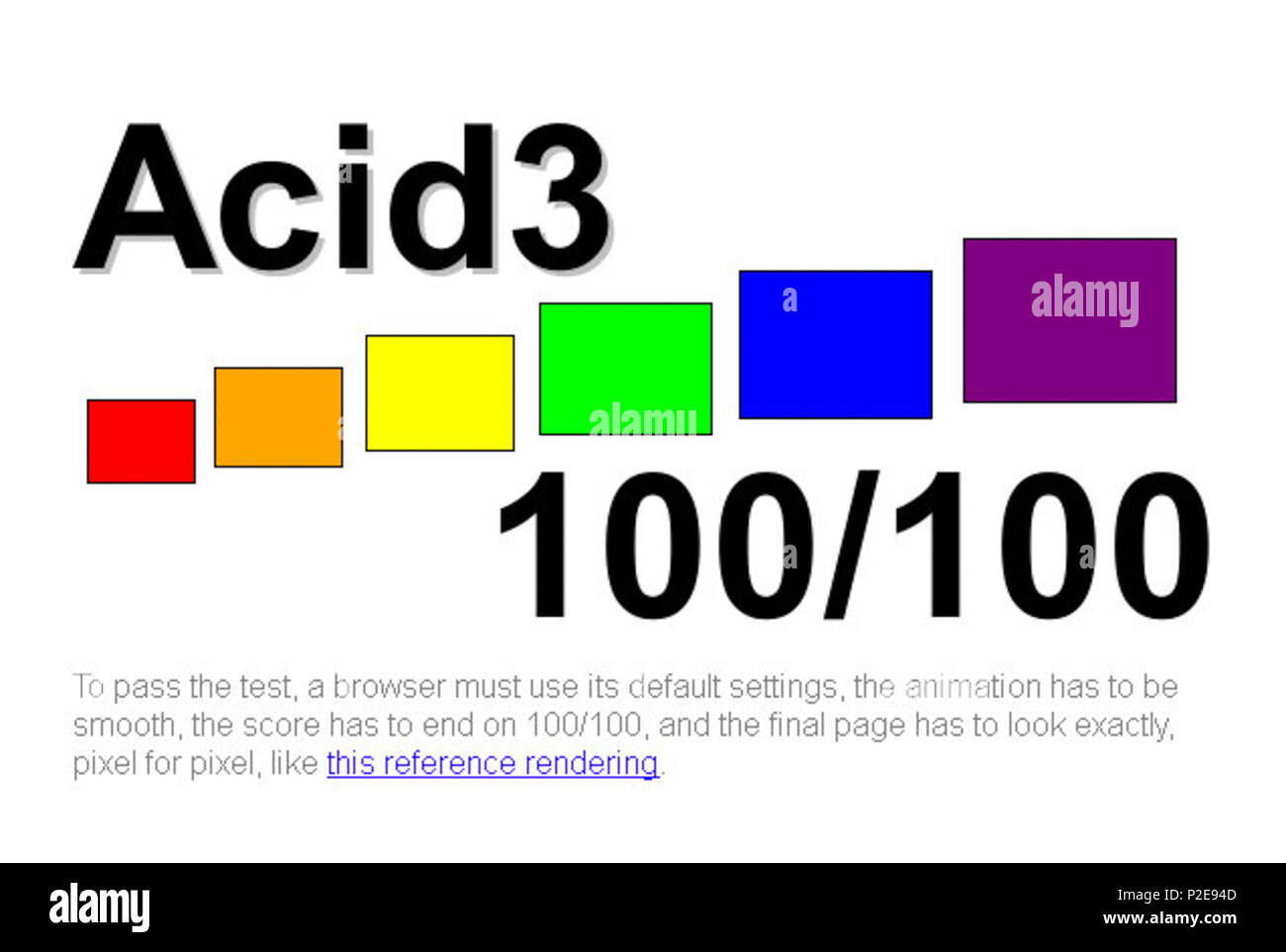 . Anglais : Arora 0.7.1 (basé sur WebKit open source navigateur). Résultat de test Acid3. 4 juin 2009. B. Meyer (logiciel) 5 0.7.1 test Acid3 Arora Banque D'Images