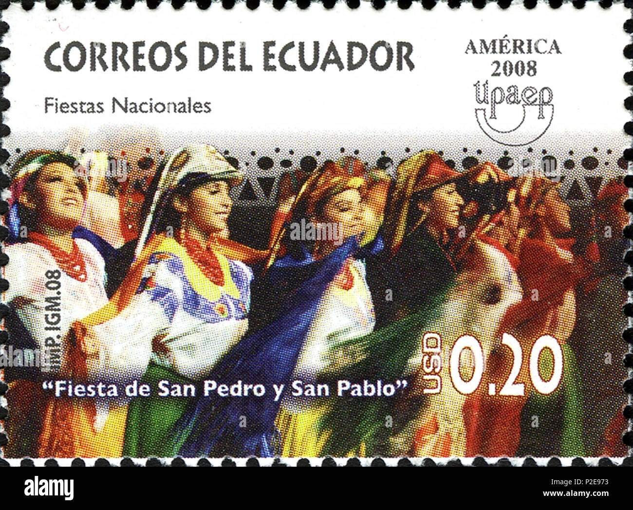 . Rbaycanca Ekvador Az ? : internationai depuis markas ?, 2008 English : les timbres de l'Equateur, 2008 . L'année 2008. Poster de l'Equateur 56 timbres de l'Equateur, 2008-37 Banque D'Images