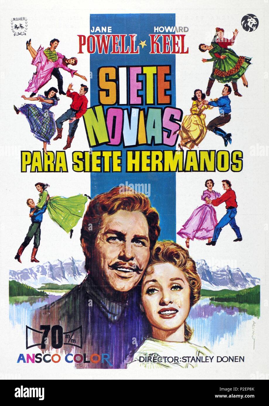 Titre original : SEVEN BRIDES FOR SEVEN BROTHERS. Titre en anglais : SEVEN BRIDES FOR SEVEN BROTHERS. Directeur de film : Stanley Donen. Année : 1954. Credit : M.G.M / Album Banque D'Images