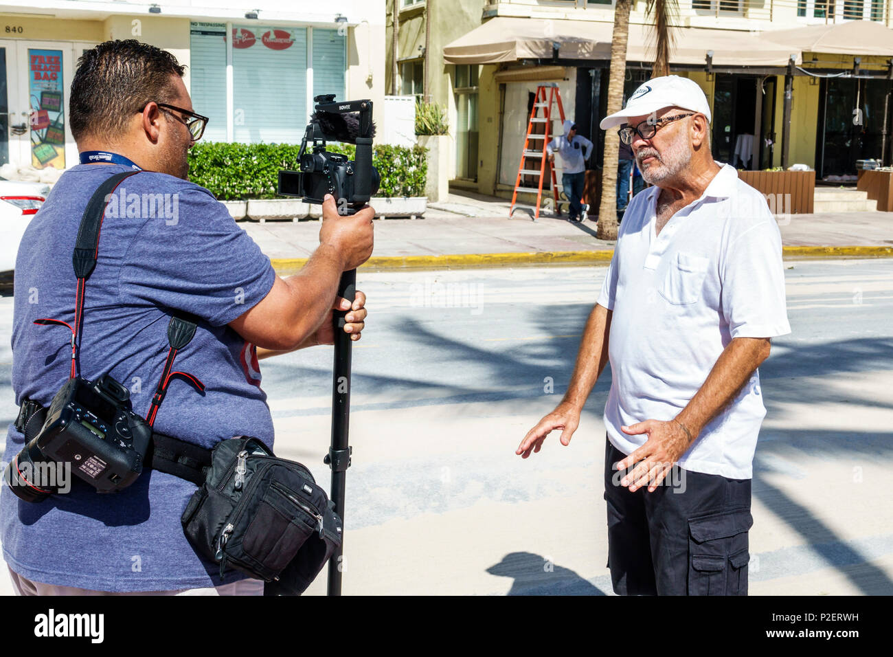 Floride,FL Sud,Miami Beach,minorité ethnique latino-hispanique Latino,immigrants,aînés citoyens âgés pensionnés retraités Banque D'Images