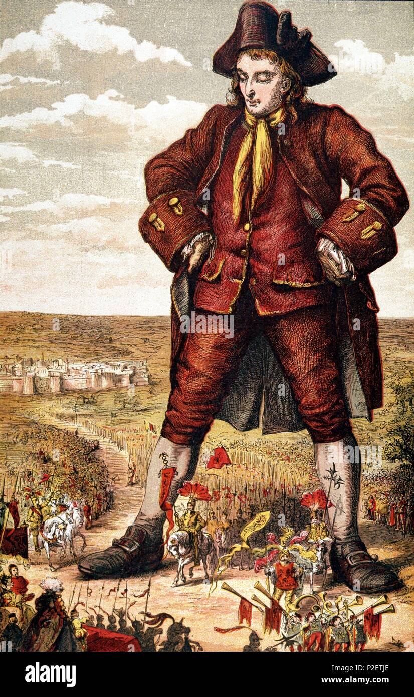 'Les Voyages de Gulliver" de Jonathan Swift. Banque D'Images