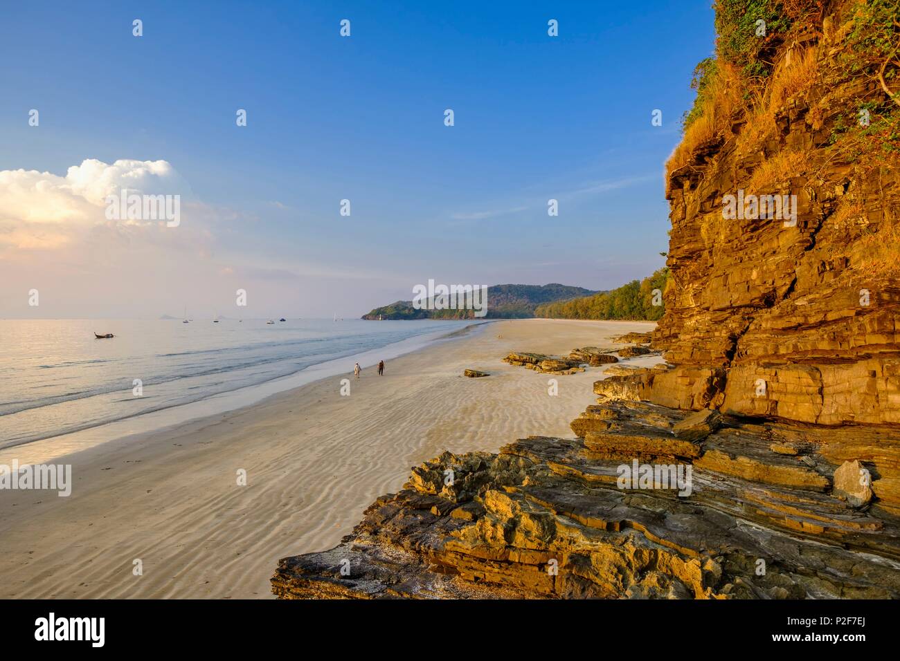 La Thaïlande, province de Phang Nga, Parc national marin de Tarutao, Ko Tarutao island, Ao Pante Malacca beach Banque D'Images