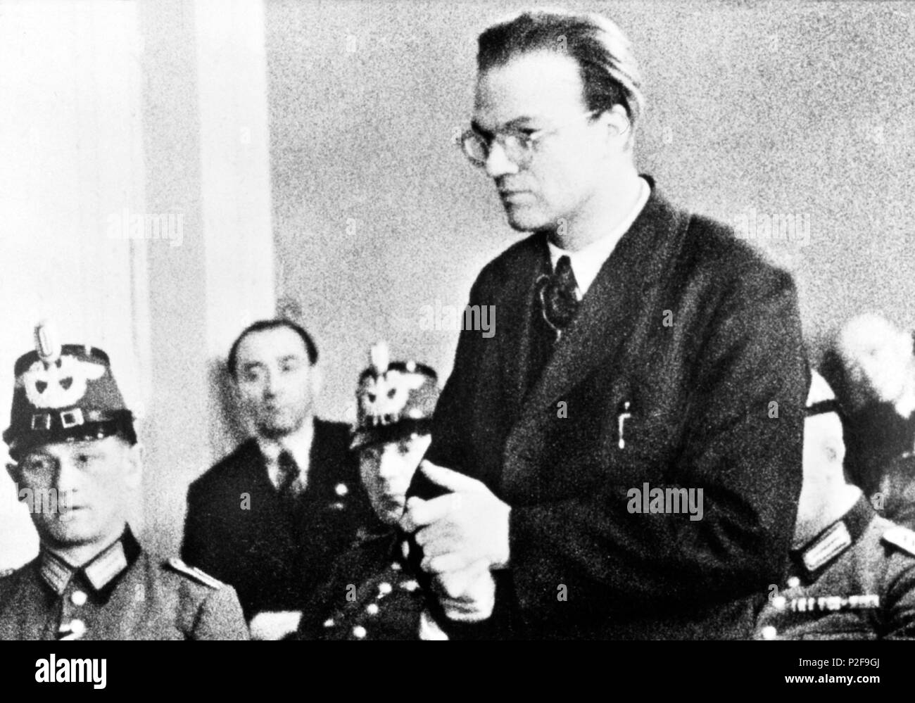 La résistance allemande : prêtre jésuite allemand Alfred Delp, pendu par les Nazis pour sa part en résistance catholique mouvement anti-hitlérienne. Banque D'Images