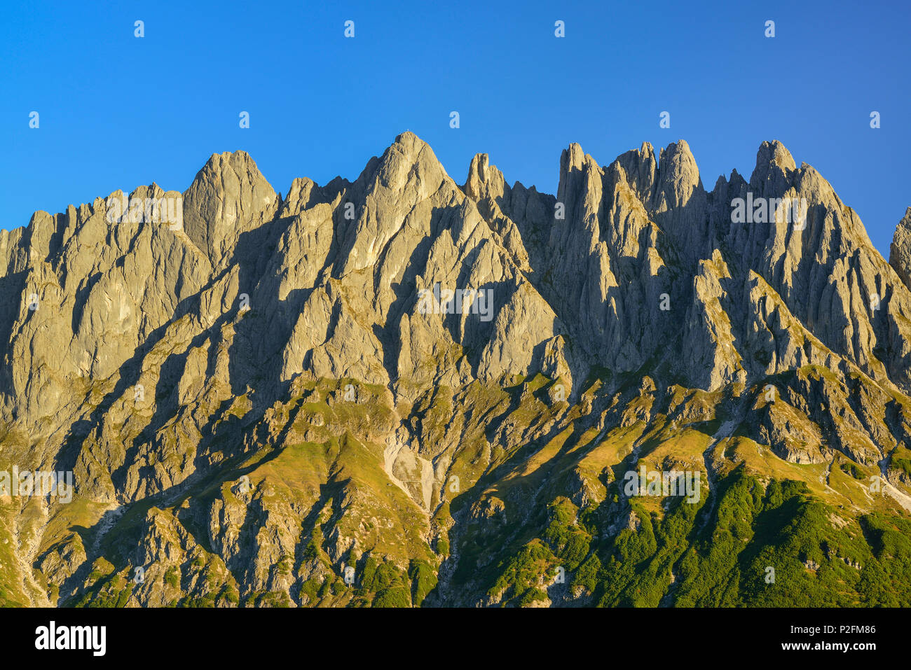 Mandlwand ridge à Hochkoenig, Berchtesgaden, Salzbourg, Autriche Banque D'Images