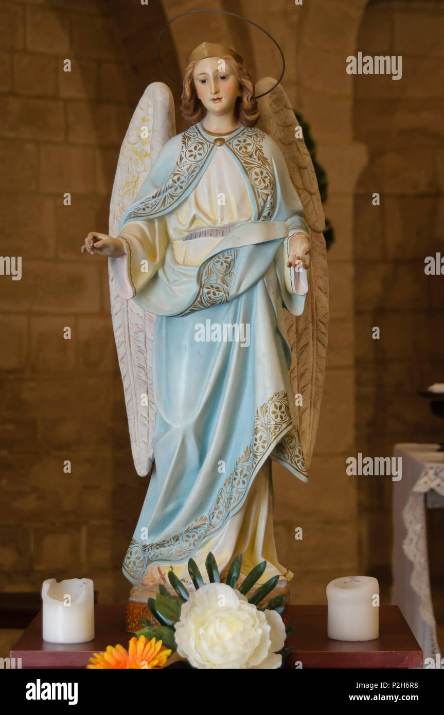 Sculpture religieuse, Catalogne, Espagne Banque D'Images