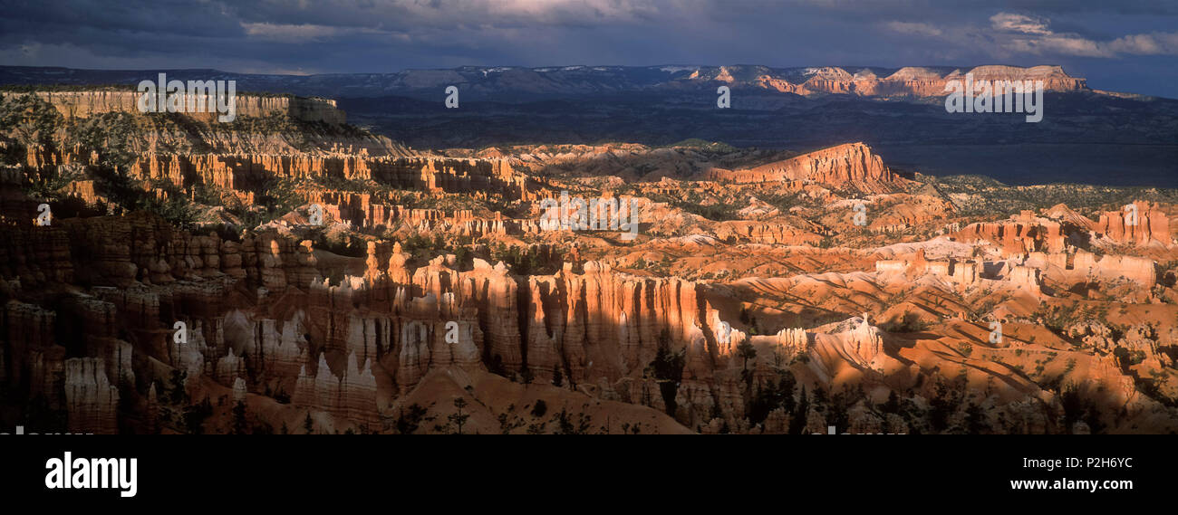 Bryce Amphitheater, vue de Bryce Point, Bryce Canyon National Park, Utah, USA Banque D'Images