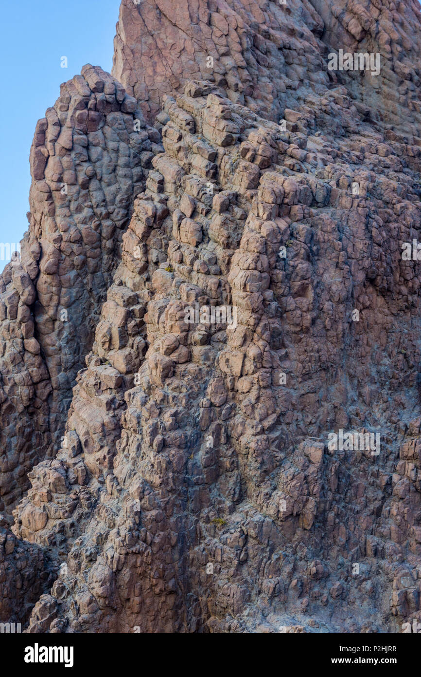 Formation unique de 'la cathédrale' rock à Teide, Tenerife, Canary Island Banque D'Images