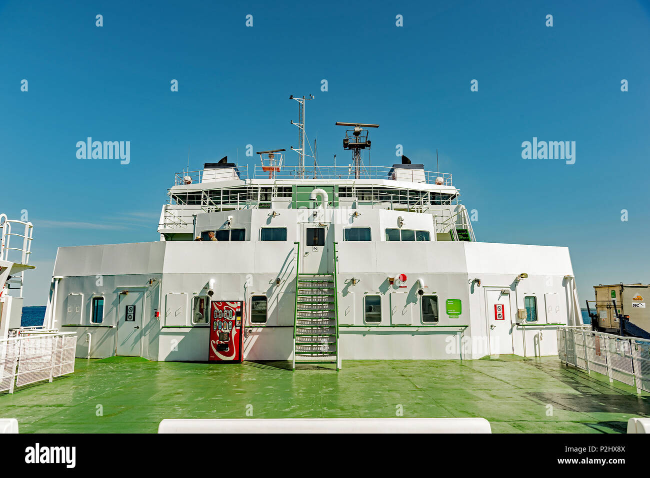 Bow Bridge et des bois Island Ferry, la Confédération, à l'Î, Canada. Banque D'Images