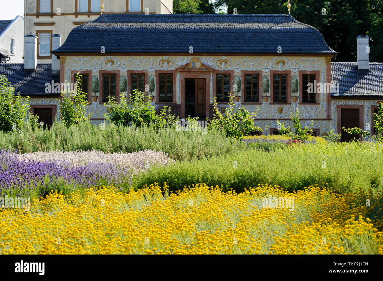 Jardin de Prince George, Pretlak'sches Gartenhaus, Darmstadt, Hesse, Allemagne Banque D'Images