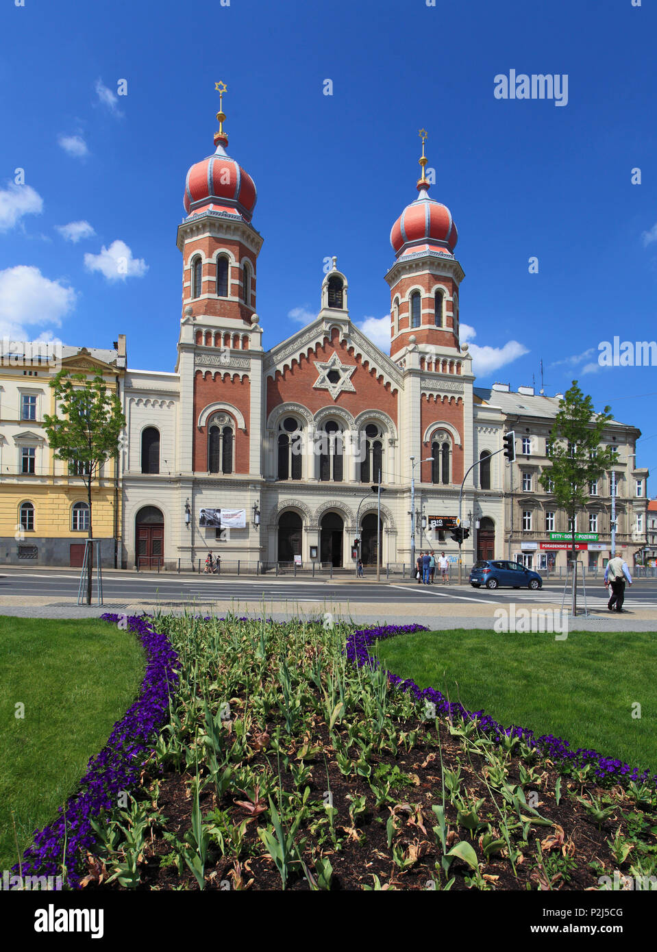 République tchèque, Plzen, Pilsen, Grande Synagogue, Banque D'Images