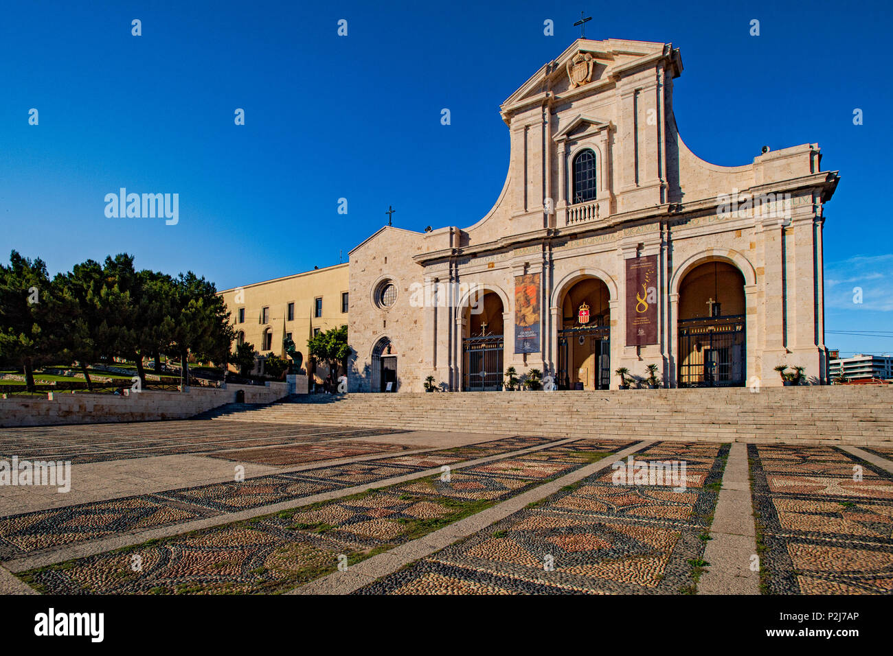 Italie Sardaigne Cagliari sanctuaire de Bonaria Banque D'Images