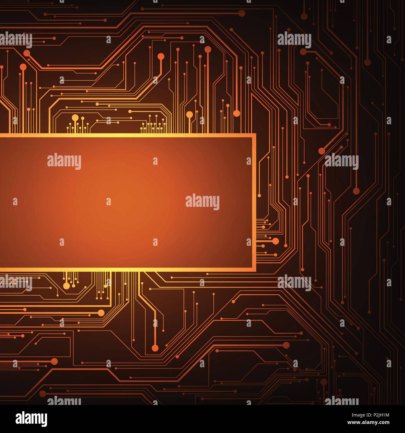 La conception des circuits électroniques est complexe. Illustration de Vecteur