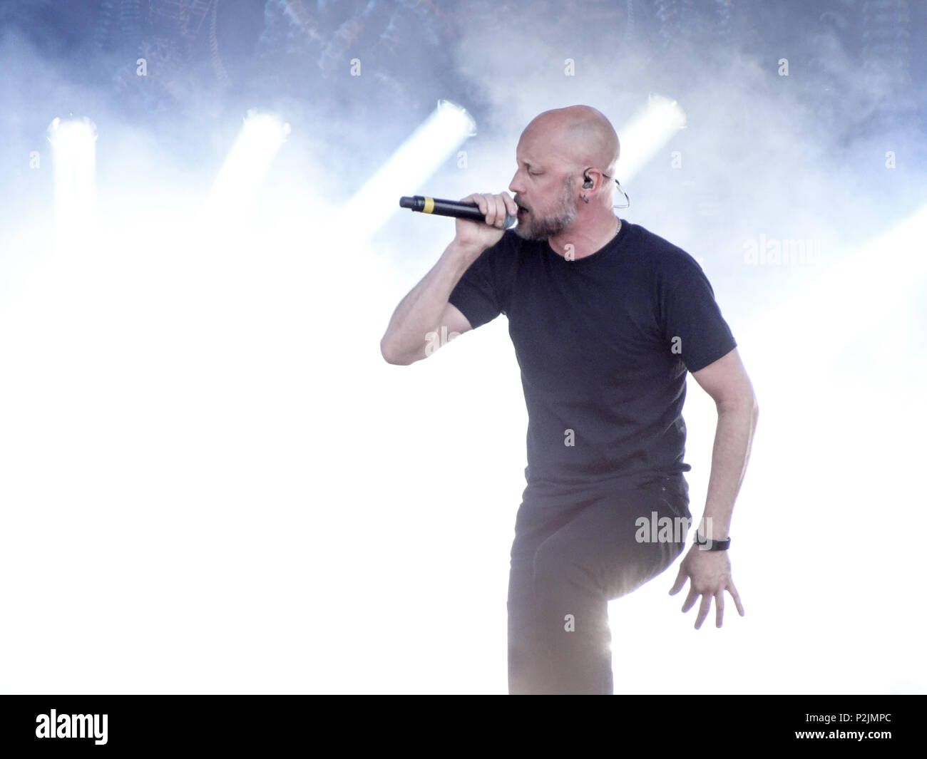 Meshuggah effectuer à la Télécharger 2018 festival à Donnington Park, Leicestershire, UK Banque D'Images