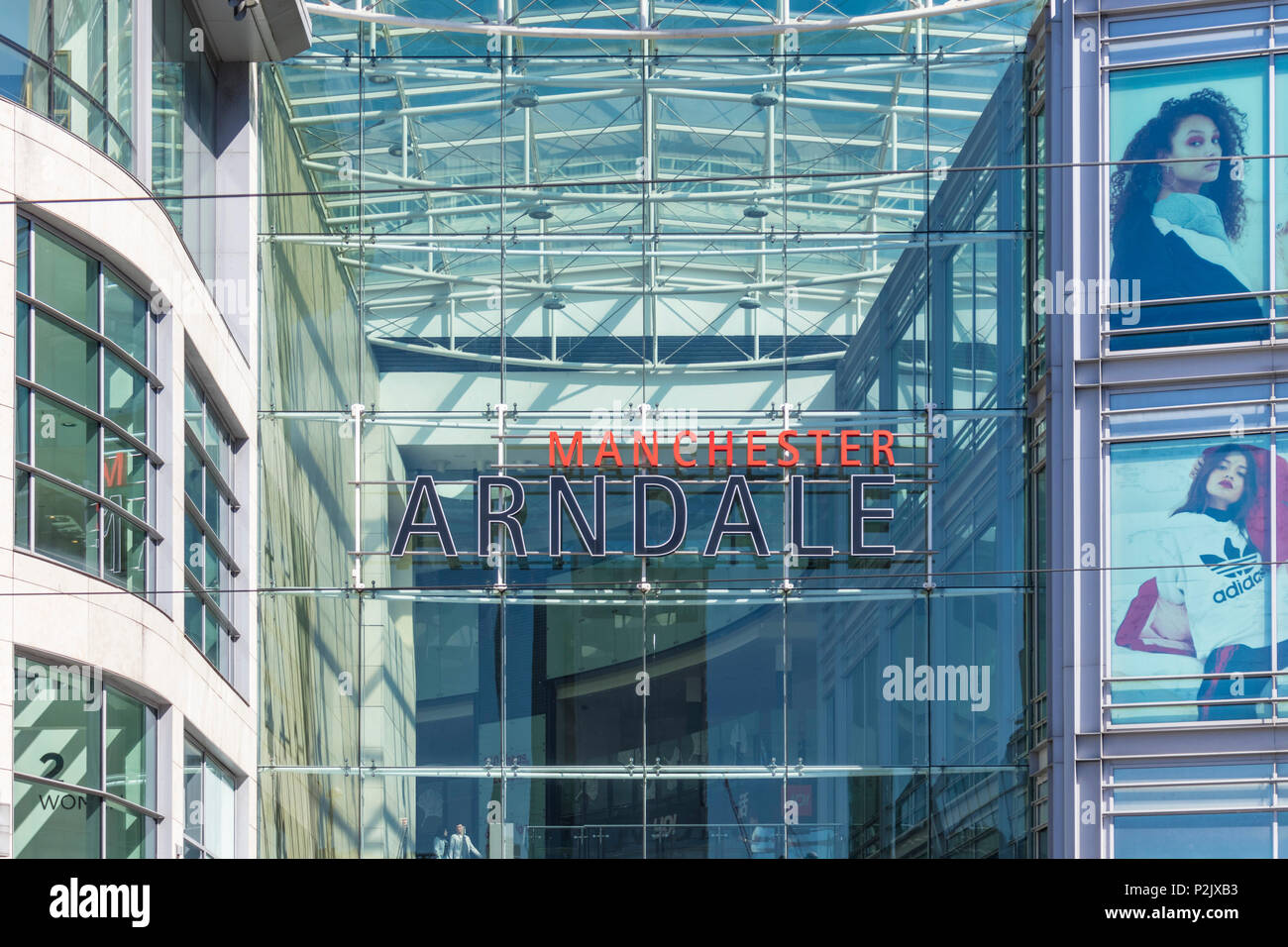 Angleterre Angleterre Manchester Greater Manchester Arndale Centre-ville centre-ville centre façade manchester uk angleterre go uk europe Banque D'Images