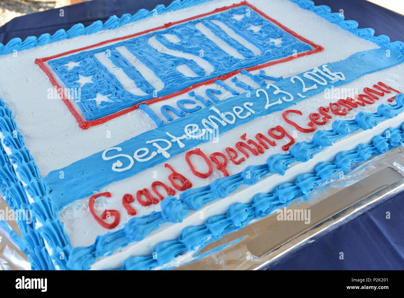 Un Gateau Est Affiche Pour La Grande Ceremonie D Incirlik Uso 23 Septembre 16 A La Base Aerienne D Incirlik En Turquie En Collaboration Avec La Ceremonie L Usage Du Personnel Et Des Benevoles Ont