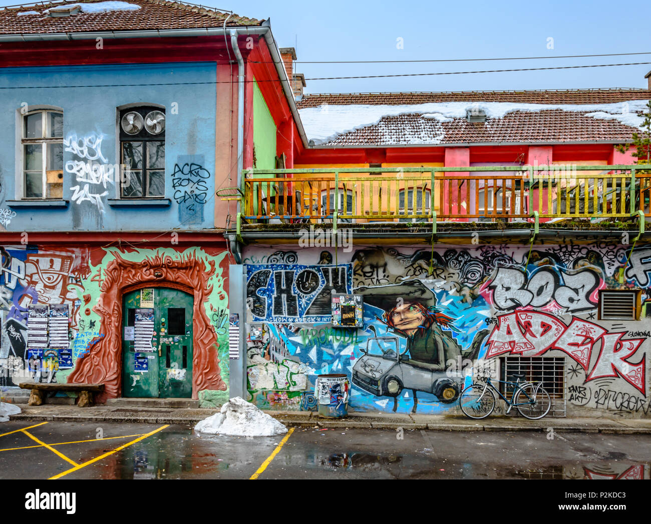 Centre d'Art de Metelkova Banque D'Images