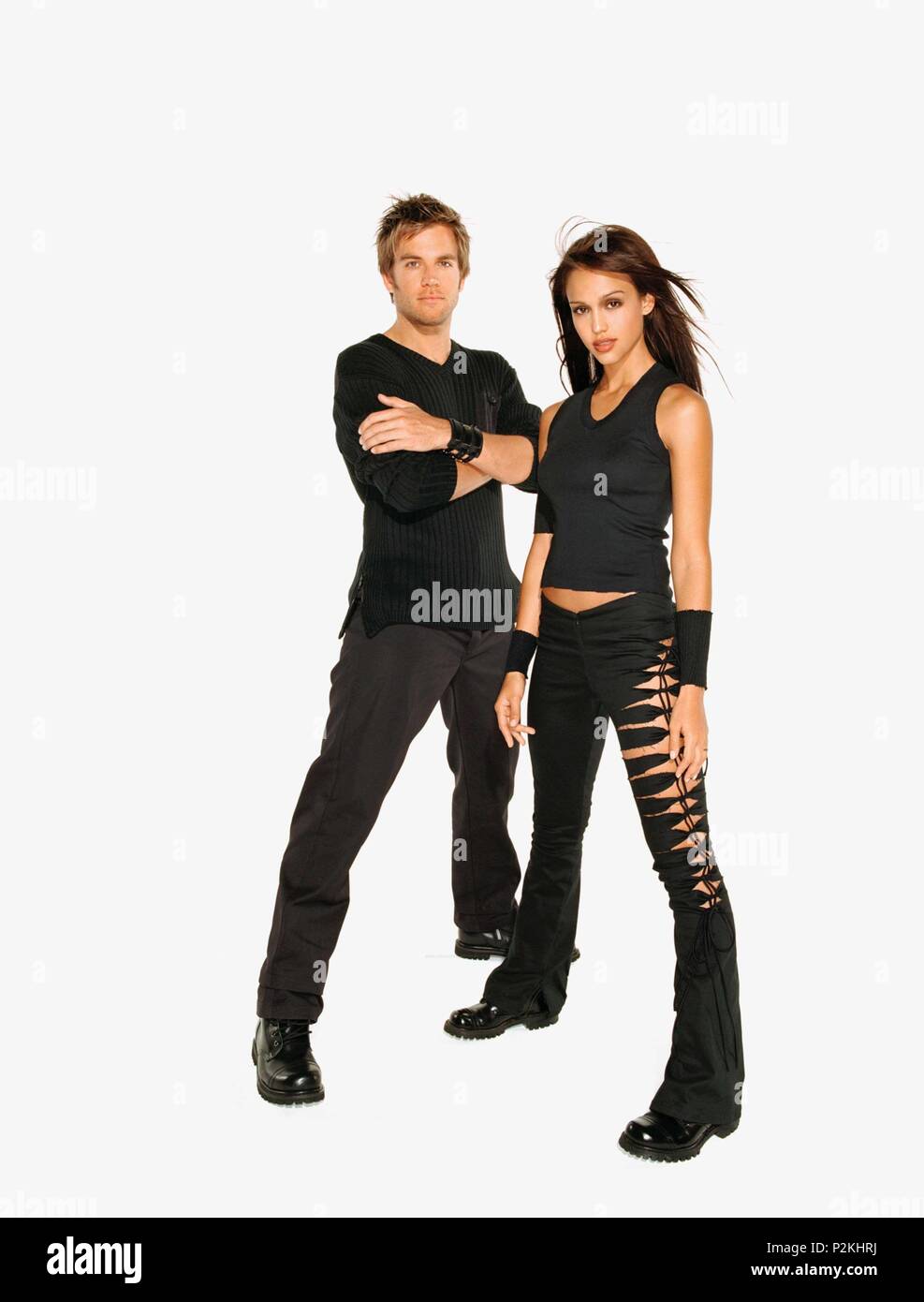 Titre original : DARK ANGEL-TV. Titre en anglais : DARK ANGEL. Année : 2000. Stars : Jessica Alba, MICHAEL WEATHERLY. Crédit : 20E SIÈCLE DE FOX TV / Album Banque D'Images