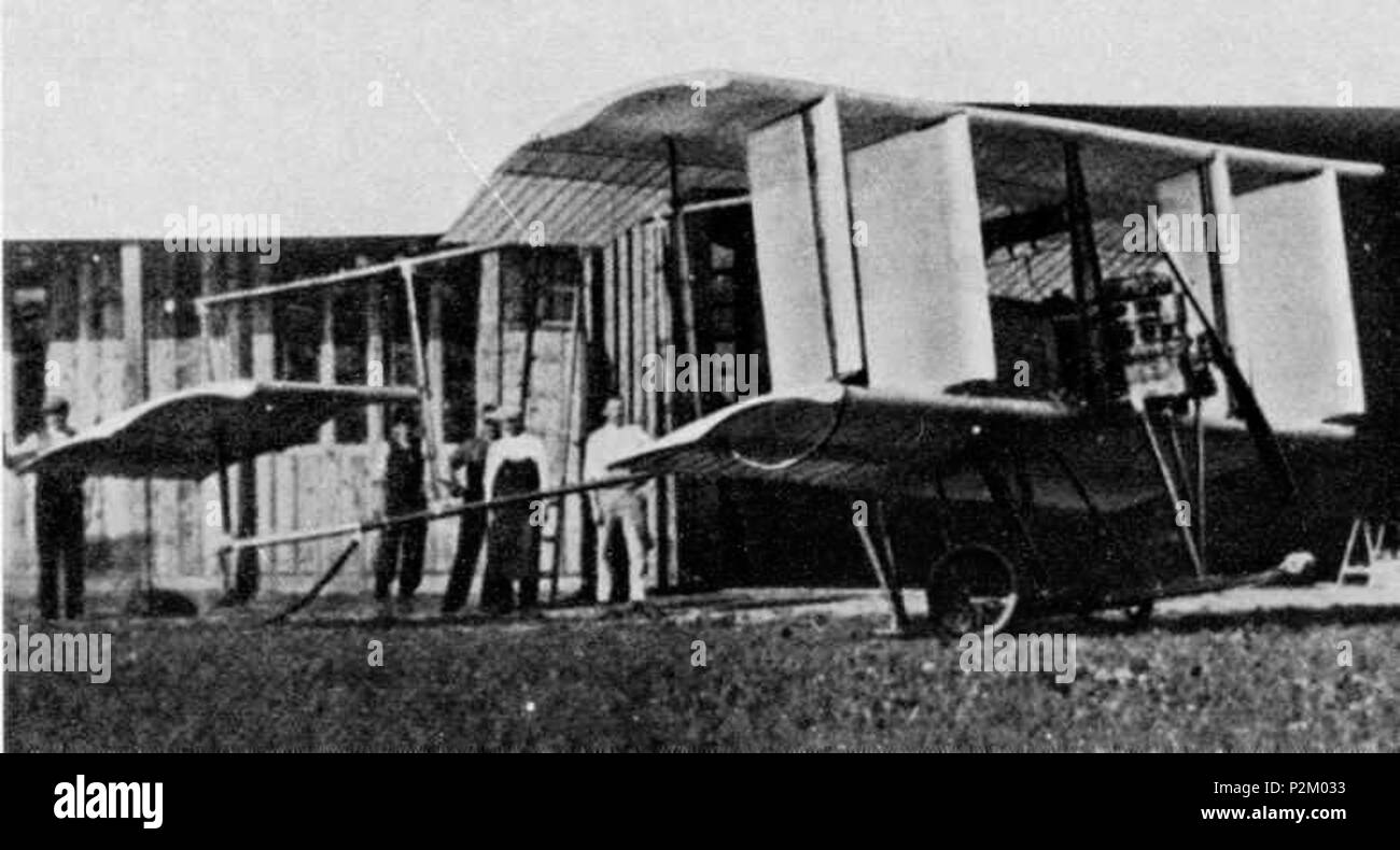 . Anglais : une photo de Gianni Caproni's Caproni Ca.6 biplan expérimental. Vizzola Ticino, 1911-1913. Italiano : Una fotografia, scattata un Hogyész tra il 1911 e il 1913, del pionieristico biplano Caproni Ca.6 di Gianni Caproni. Entre 1911 et 1913. Inconnu 15 Caproni Ca.6, 1911-1913 Banque D'Images