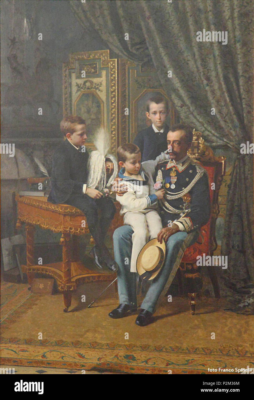 . Ce fichier n'a pas de description, et peut être n'ont pas d'autres informations. Veuillez fournir une description explicite de ce fichier. . (Vers 1889). Giorgio de Chirico 80 Savoia-Aosta Banque D'Images