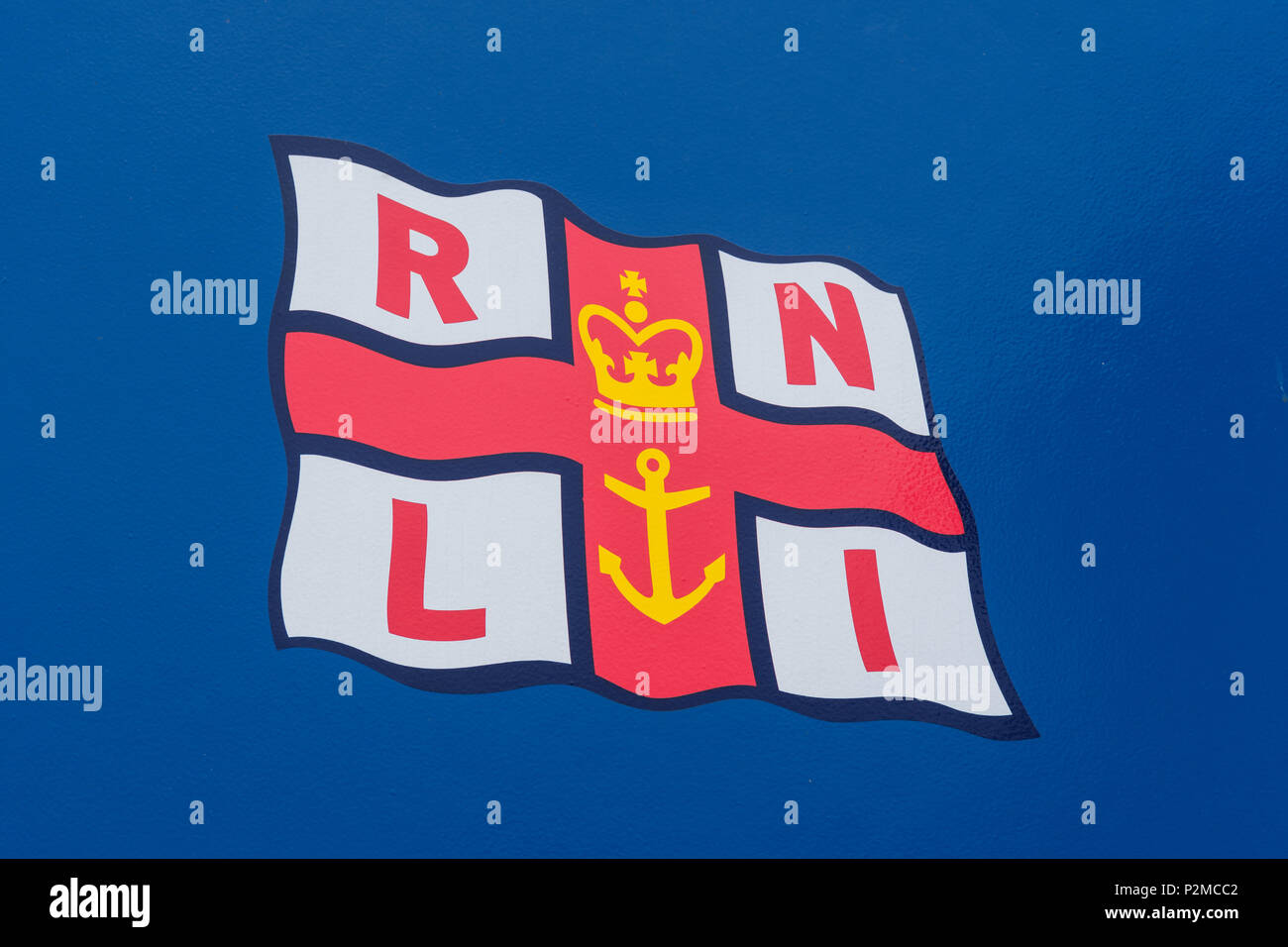 Logo drapeau RNLI Banque D'Images