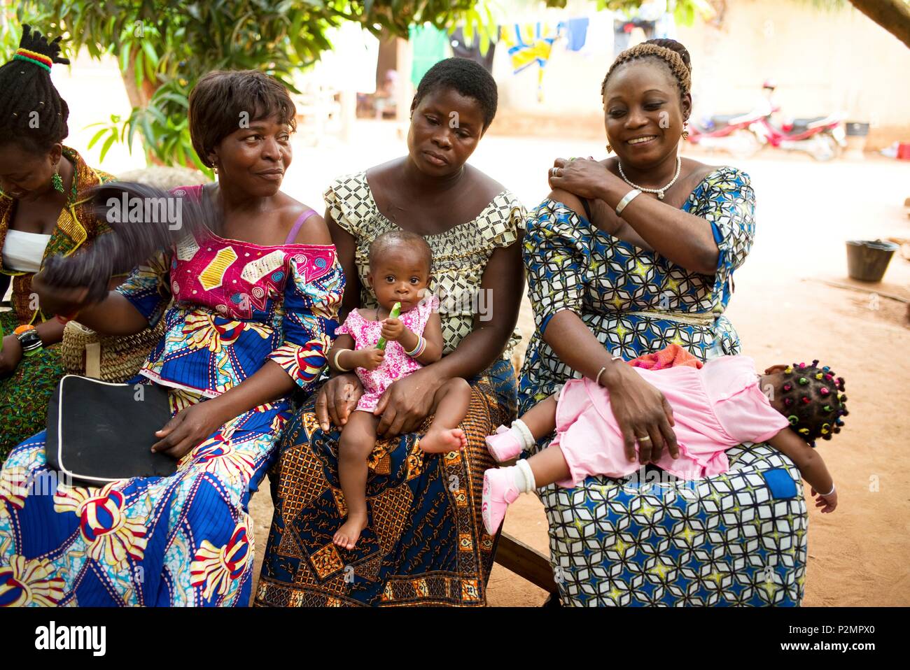 Togo, Lomé, Assilassime ONG soutenue par Entrepreneurs du Monde, de formation et de soutien pour les bénéficiaires du crédit micro Banque D'Images