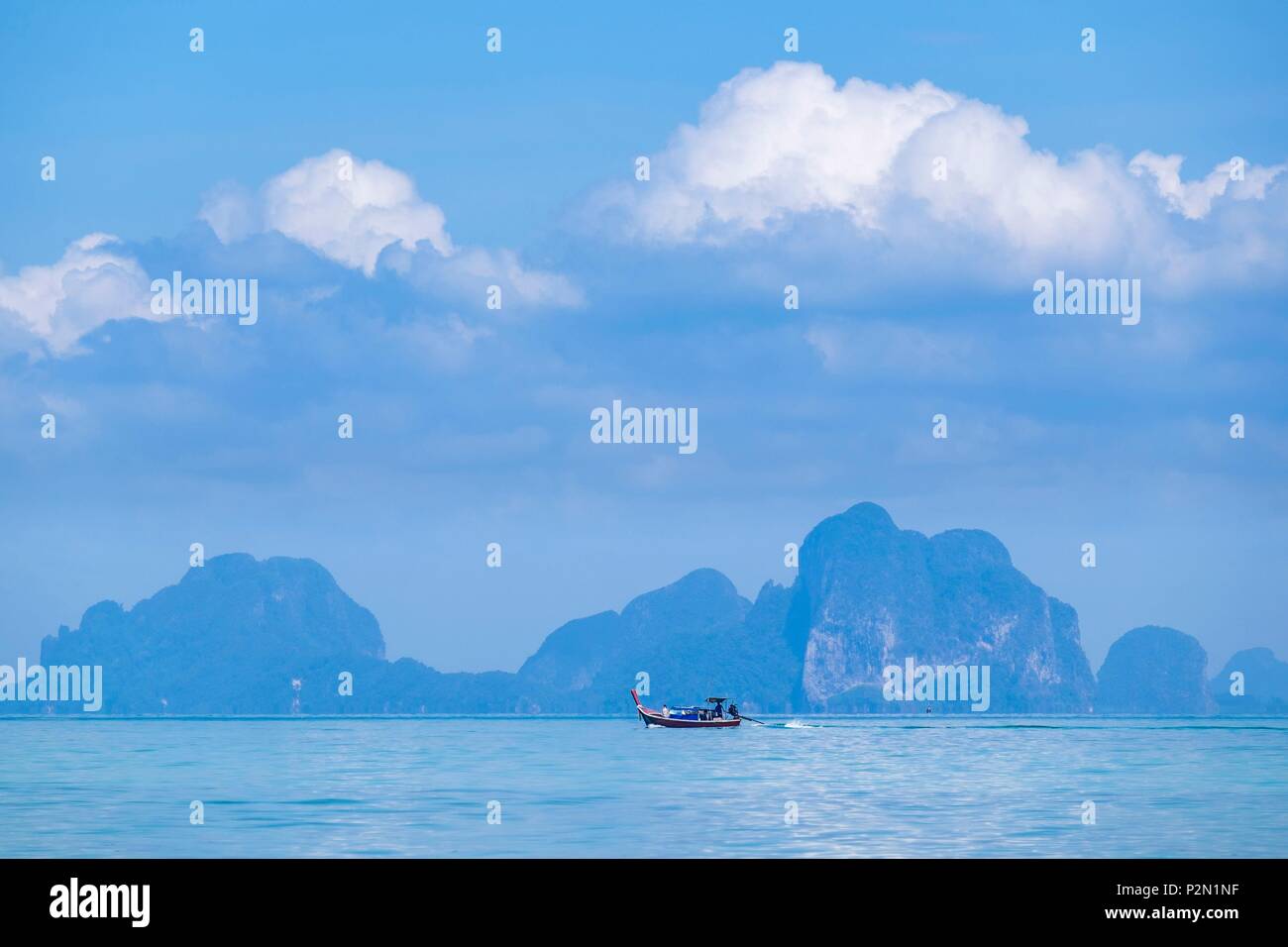 La Thaïlande, la province de Trang, Ko Mook island, côte est Banque D'Images