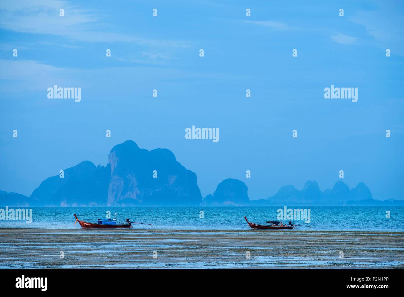 La Thaïlande, la province de Trang, Ko Mook island, côte est Banque D'Images
