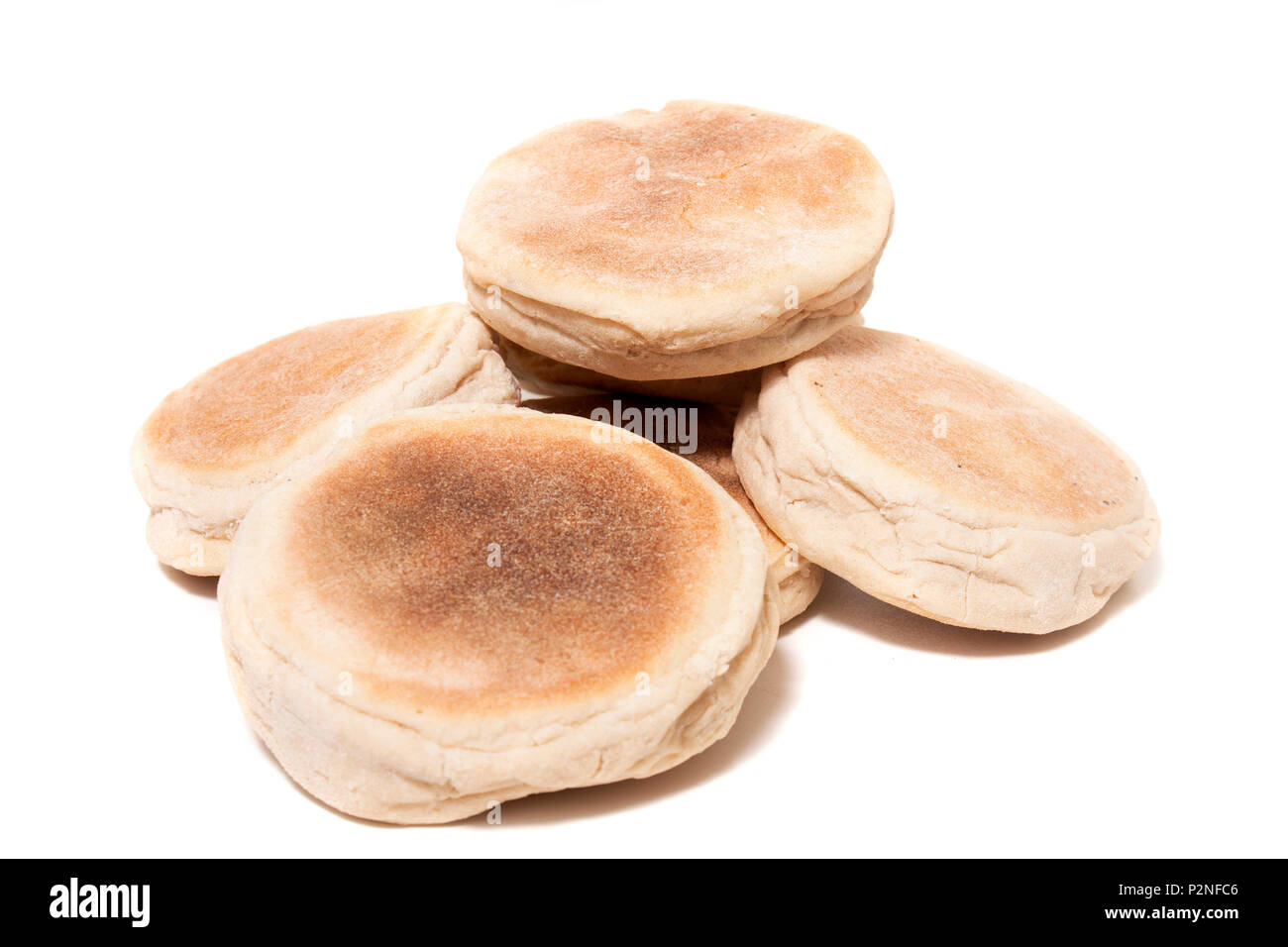 Caco traditionnel gâteau de la région de Madère, au Portugal. Banque D'Images