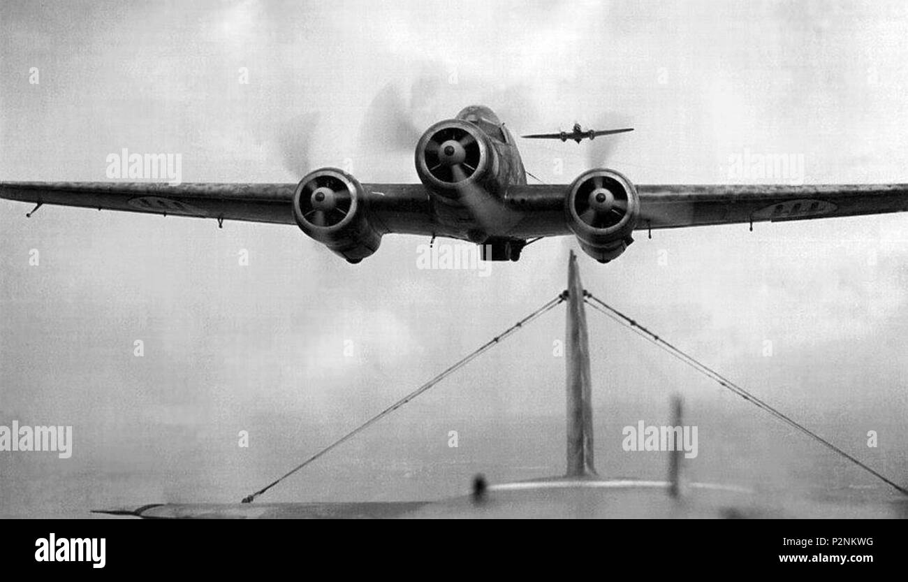 . Italiano : Aereo Savoia Marchetti SM 79 Civis dans volo Savoia-Marchetti SM.79 . avant 1960. Inconnu 80 Savoia Marchetti SM 79 Civis dans volo 2 Banque D'Images