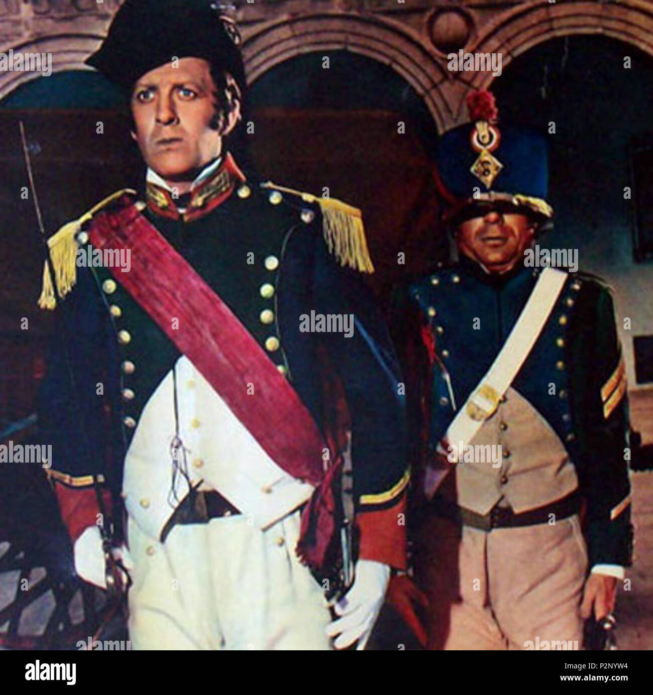 . Italiano : Raimondo Vianello e Ugo Tognazzi nel film 'I Tromboni di Fra' Diavolo (1962) Modèle:PD-Italia-film . 22 mars 2016. 91 VianelloTognazziTromboniFraDiavolo Skukifish Banque D'Images