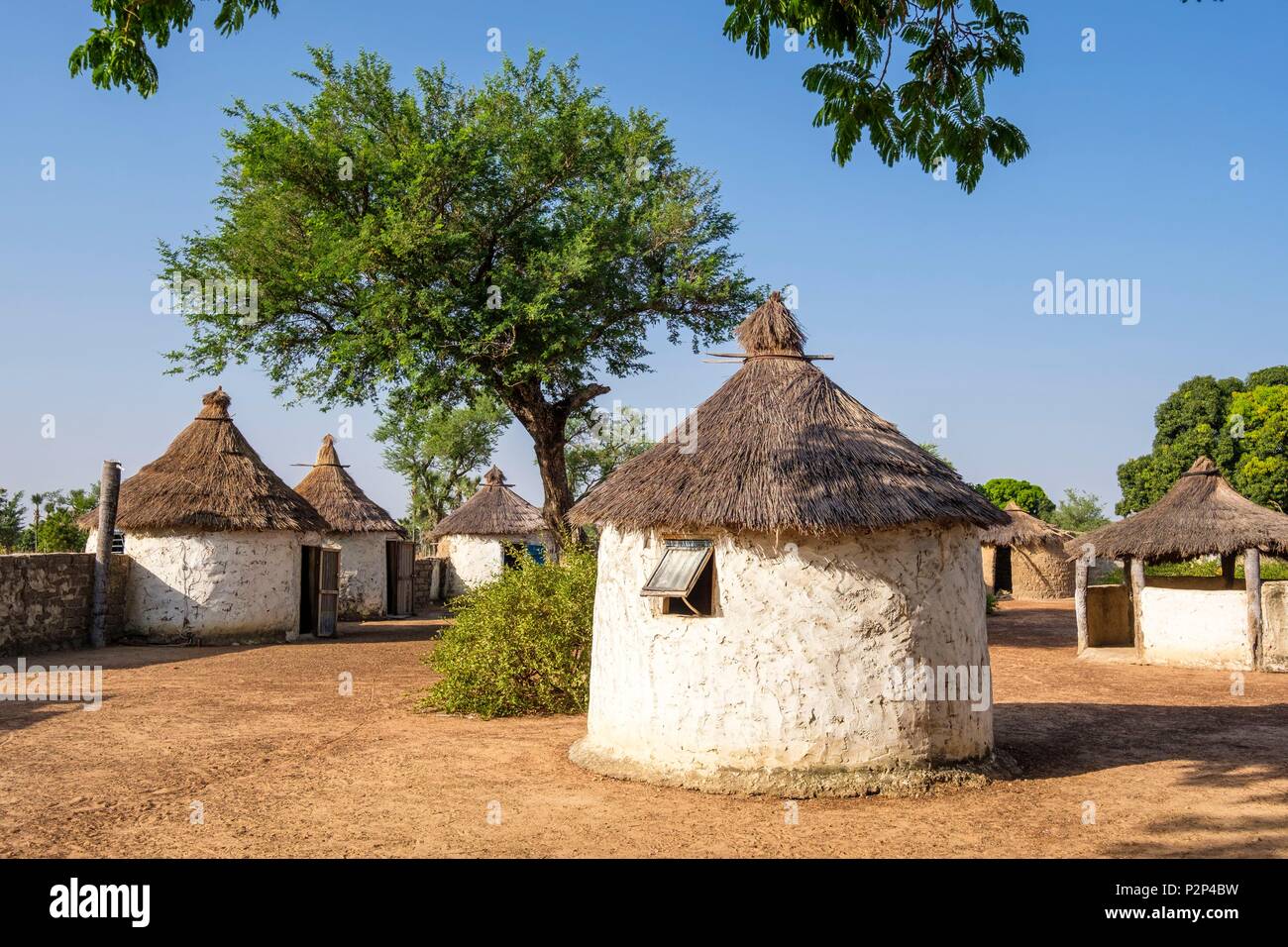 Le Burkina Faso, région des Cascades, Tengrela, Le Rencard camping Banque D'Images