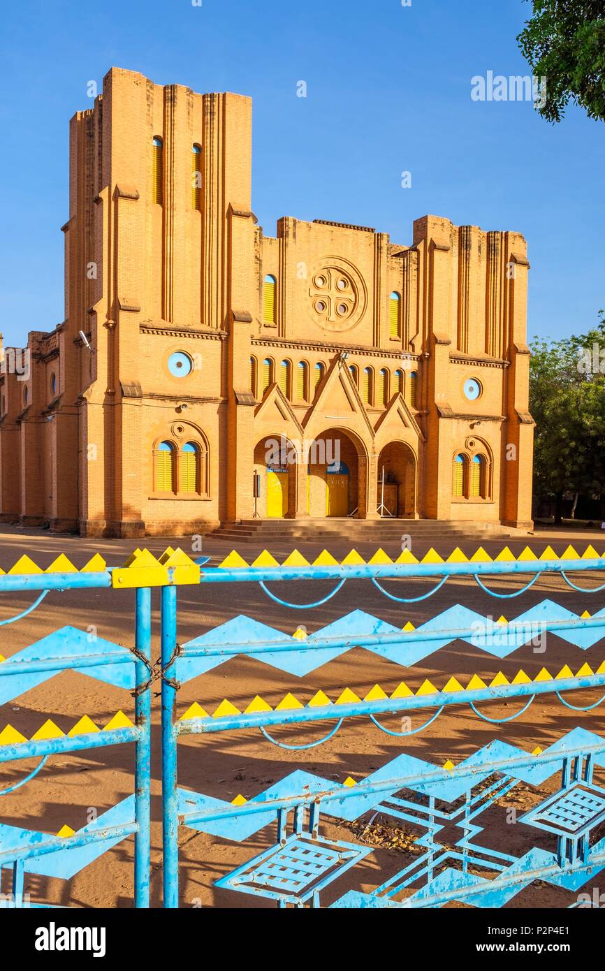 Le Burkina Faso, région Centre, Ouagadougou, la cathédrale de l'Immaculée Conception Banque D'Images