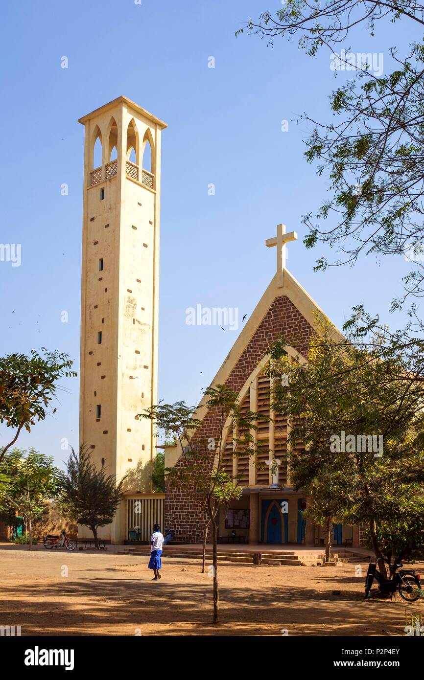 Le Burkina Faso, région Centre, Ouagadougou, Dapoya church Banque D'Images