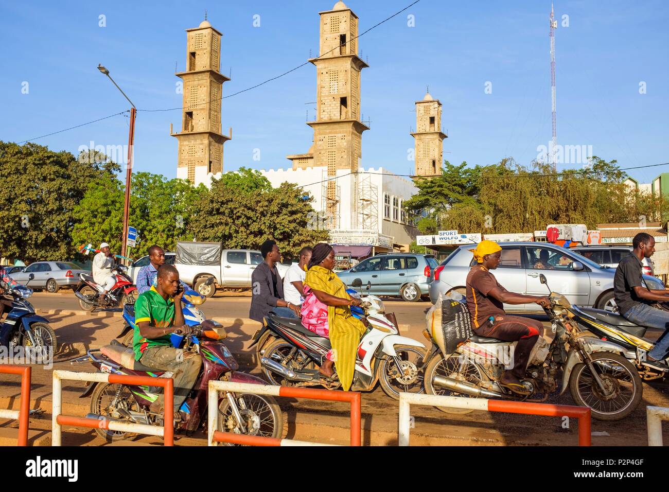 Le Burkina Faso, région Centre, Ouagadougou, le centre-ville, la mosquée de Saint Leon Banque D'Images