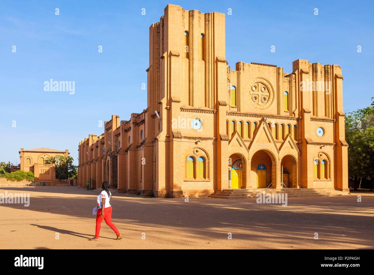 Le Burkina Faso, région Centre, Ouagadougou, la cathédrale de l'Immaculée Conception Banque D'Images