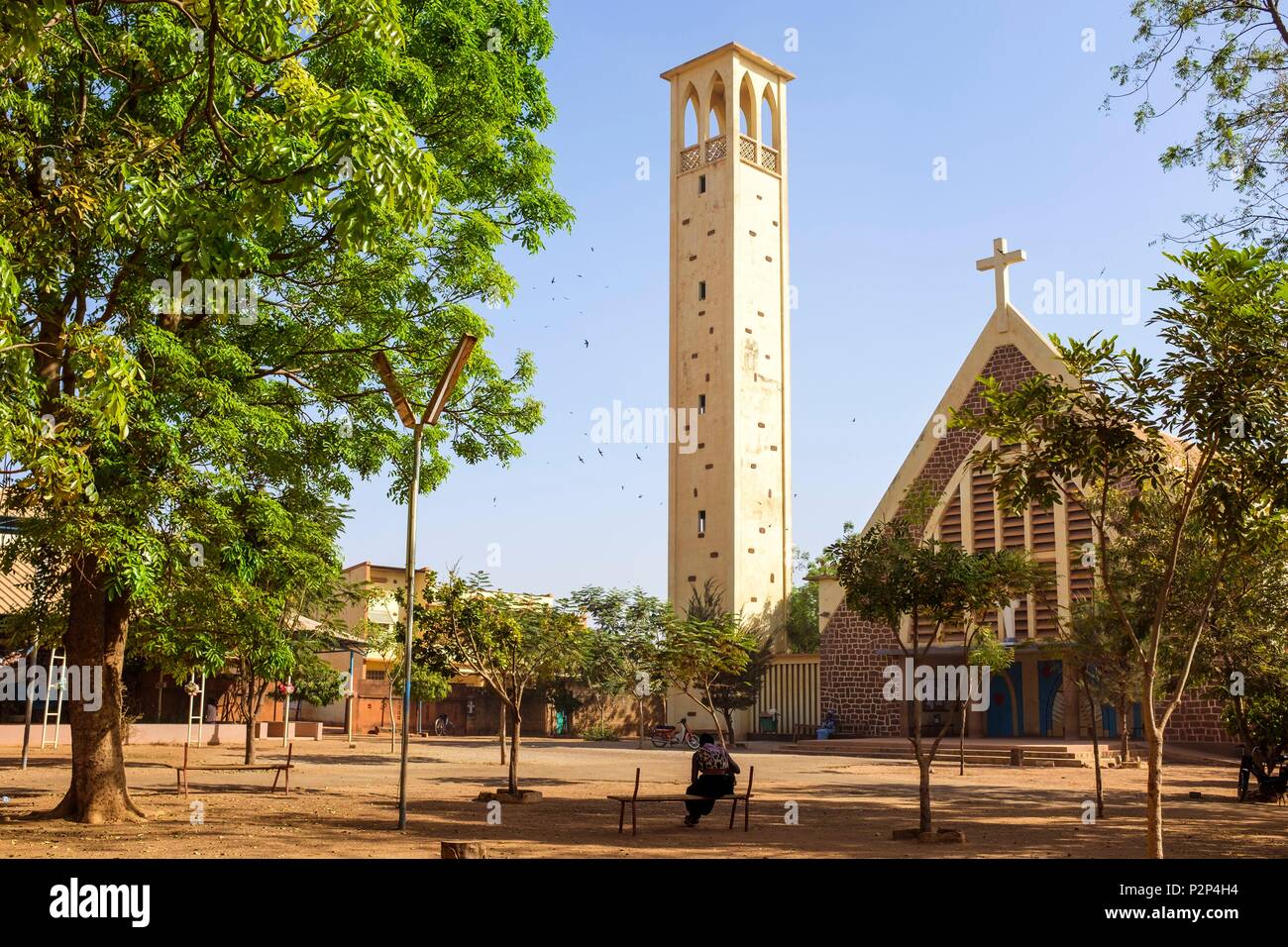Le Burkina Faso, région Centre, Ouagadougou, Dapoya church Banque D'Images