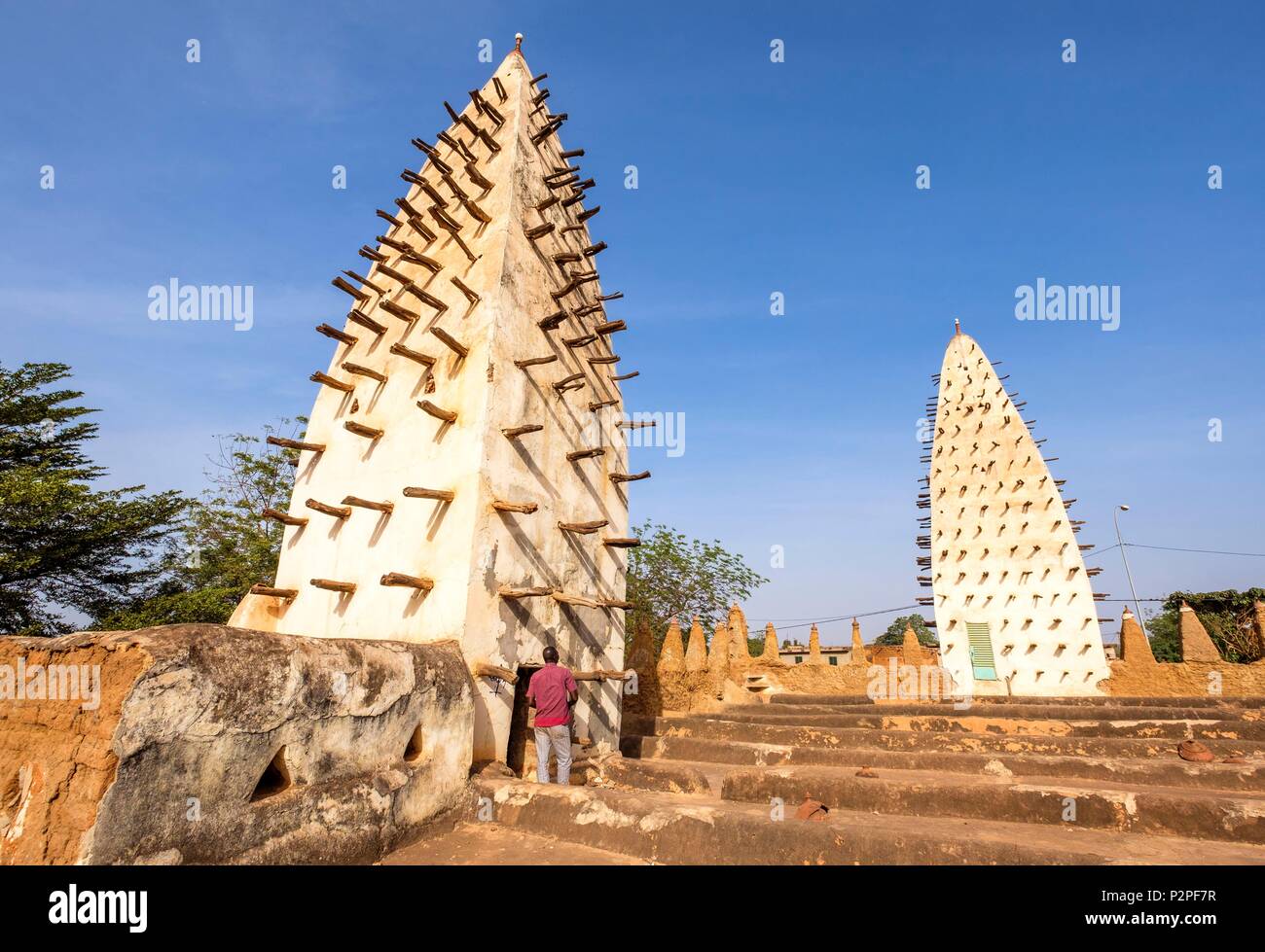 Le Burkina Faso, région Hauts-Bassins, Bobo-Dioulasso, mosquée Dioulassoba Banque D'Images
