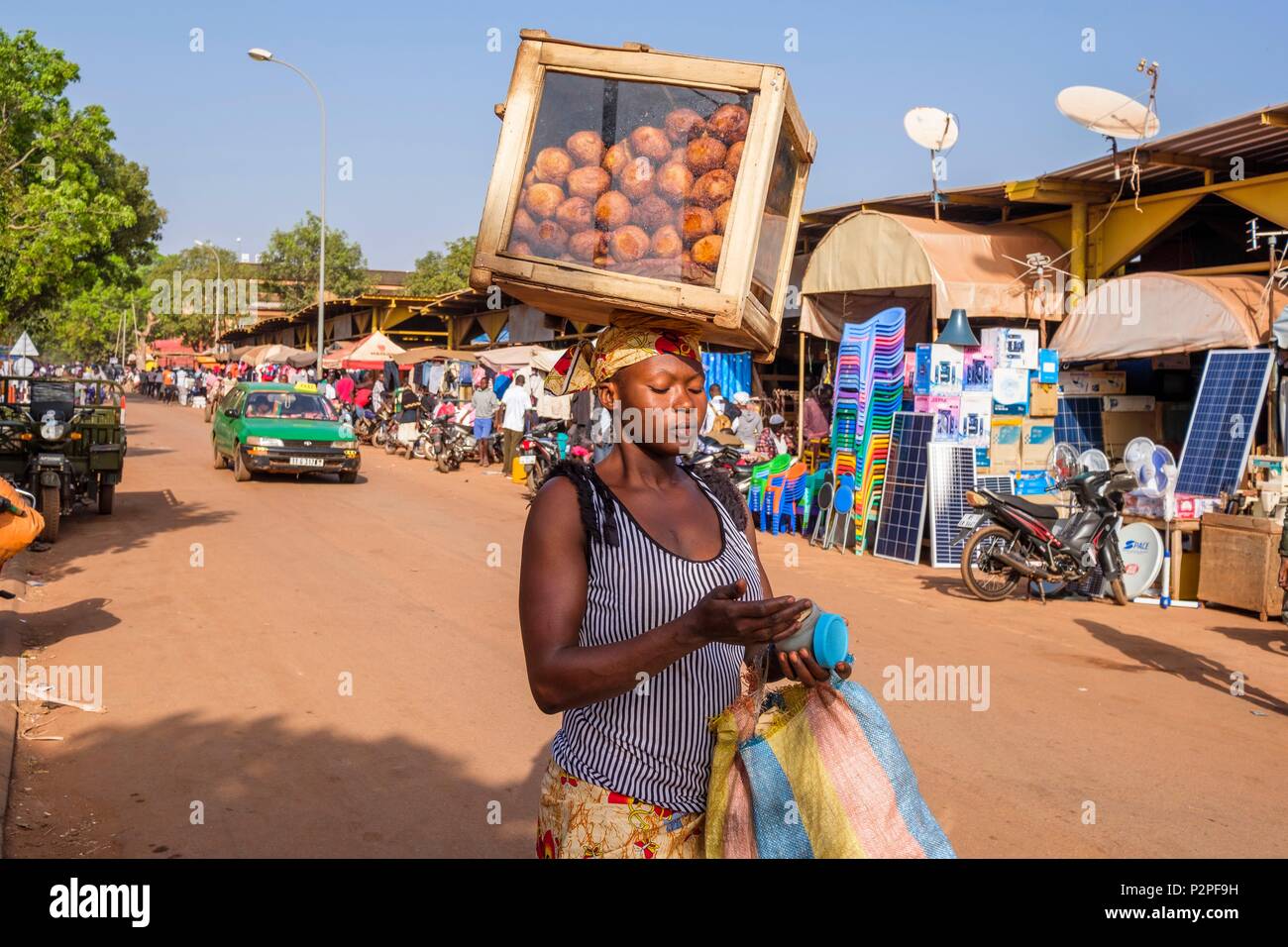 Le Burkina Faso, région Hauts-Bassins, Bobo-Dioulasso, le grand marché Banque D'Images