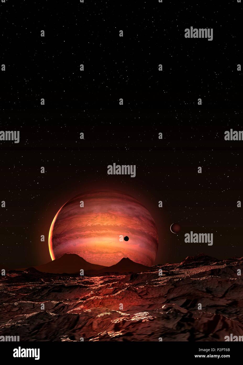 Planète Pi Mensae B Illustration Pi Mensae B Est Lune Des