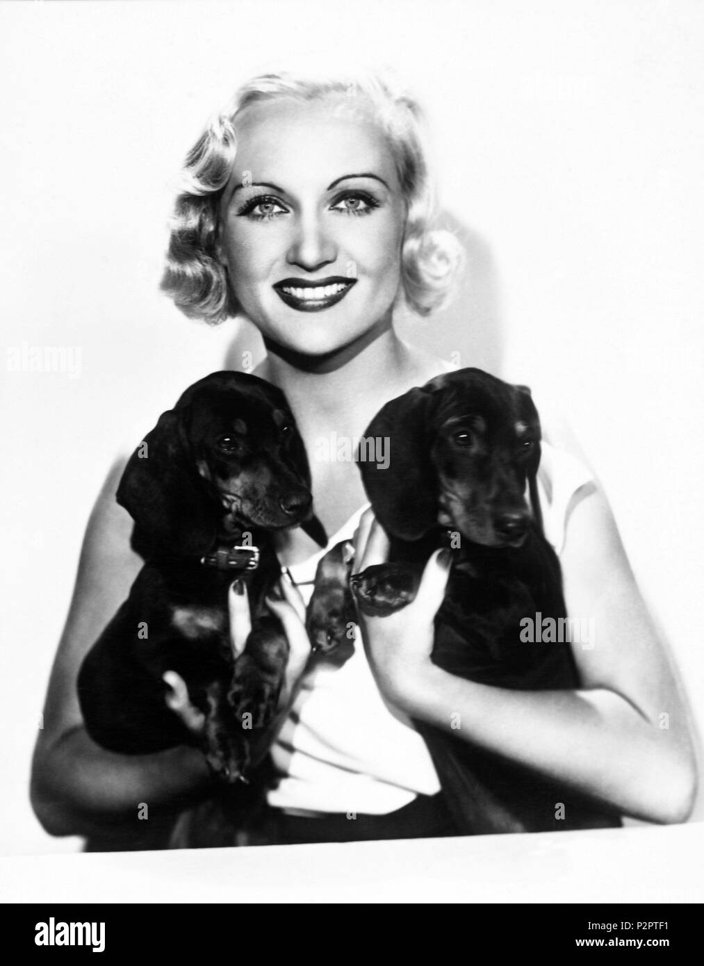 Stars : Carole Lombard. Banque D'Images