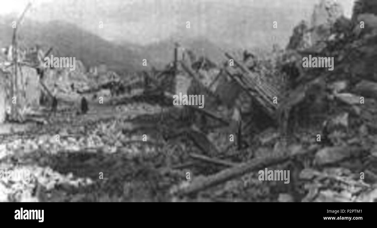 Anglais : Tremblement de terre d'Avezzano . vers 1915. Son propre travail  86 Terremoto di Avezzano Photo Stock - Alamy