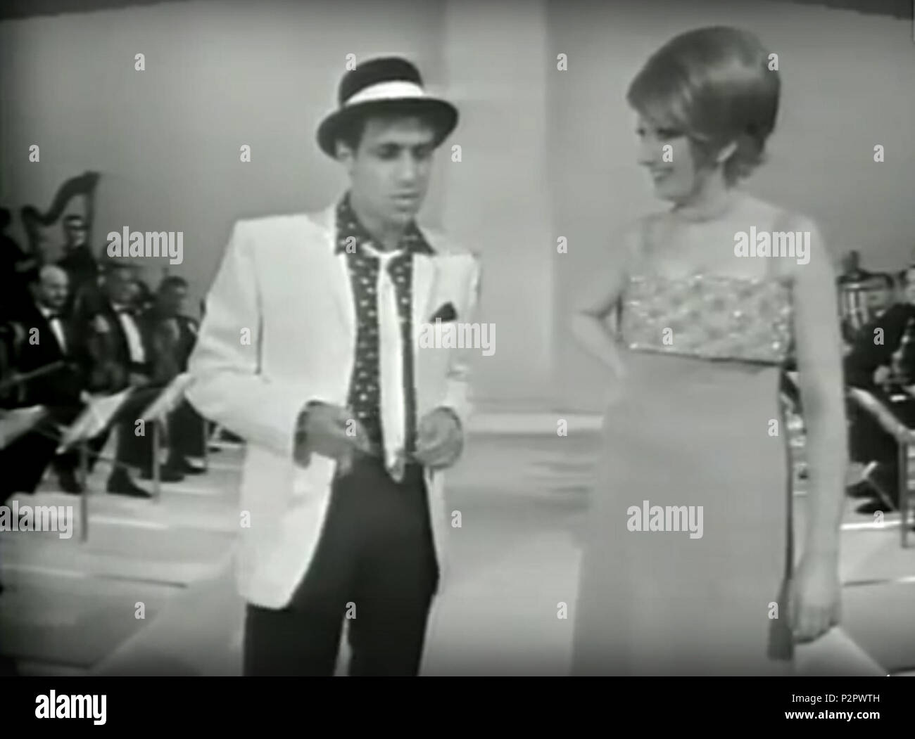 89 TV show Sabato Sera 1960 Banque D'Images