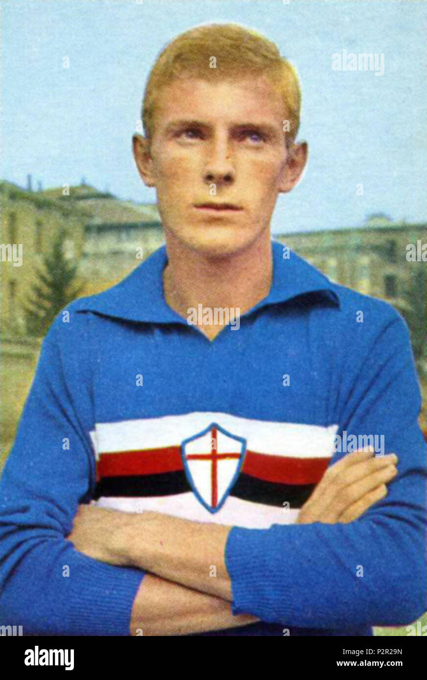 . Le joueur de football italien Francesco Morini de UC Sampdoria en saison 1964-1965 . 1964. Inconnu 30 Francesco Morini Sampdoria 1964 Banque D'Images